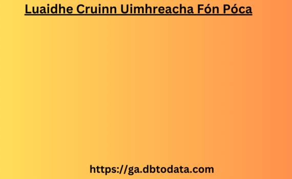 Luaidhe Cruinn Uimhreacha Fón Póca