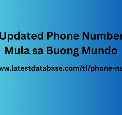 2024 Updated Phone Number Lead Mula sa Buong Mundo