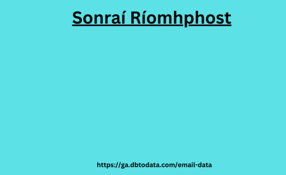 Sonraí Ríomhphost