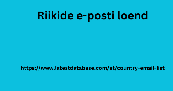 Riikide e-posti loend