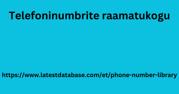 Telefoninumbrite raamatukogu