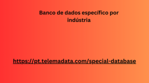 Banco de dados específico por indústria