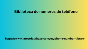 Biblioteca de números de teléfono 