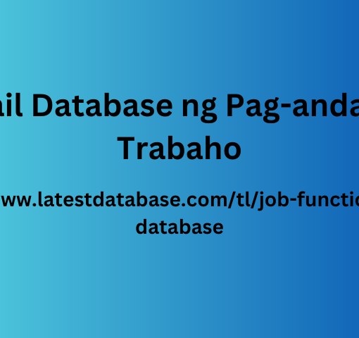 Email Database ng Pag-andar sa Trabaho