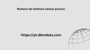 Número de telefone celular preciso