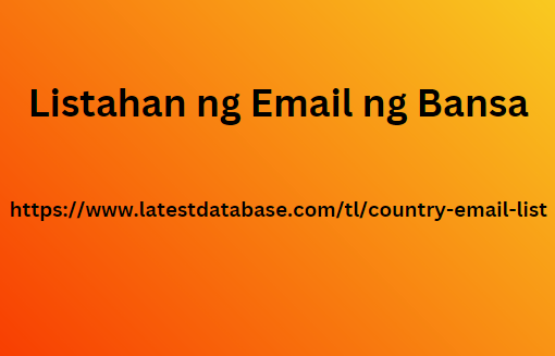 Listahan ng Email ng Bansa