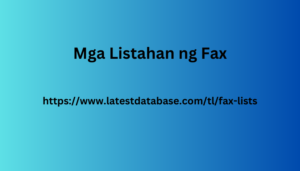 Mga Listahan ng Fax