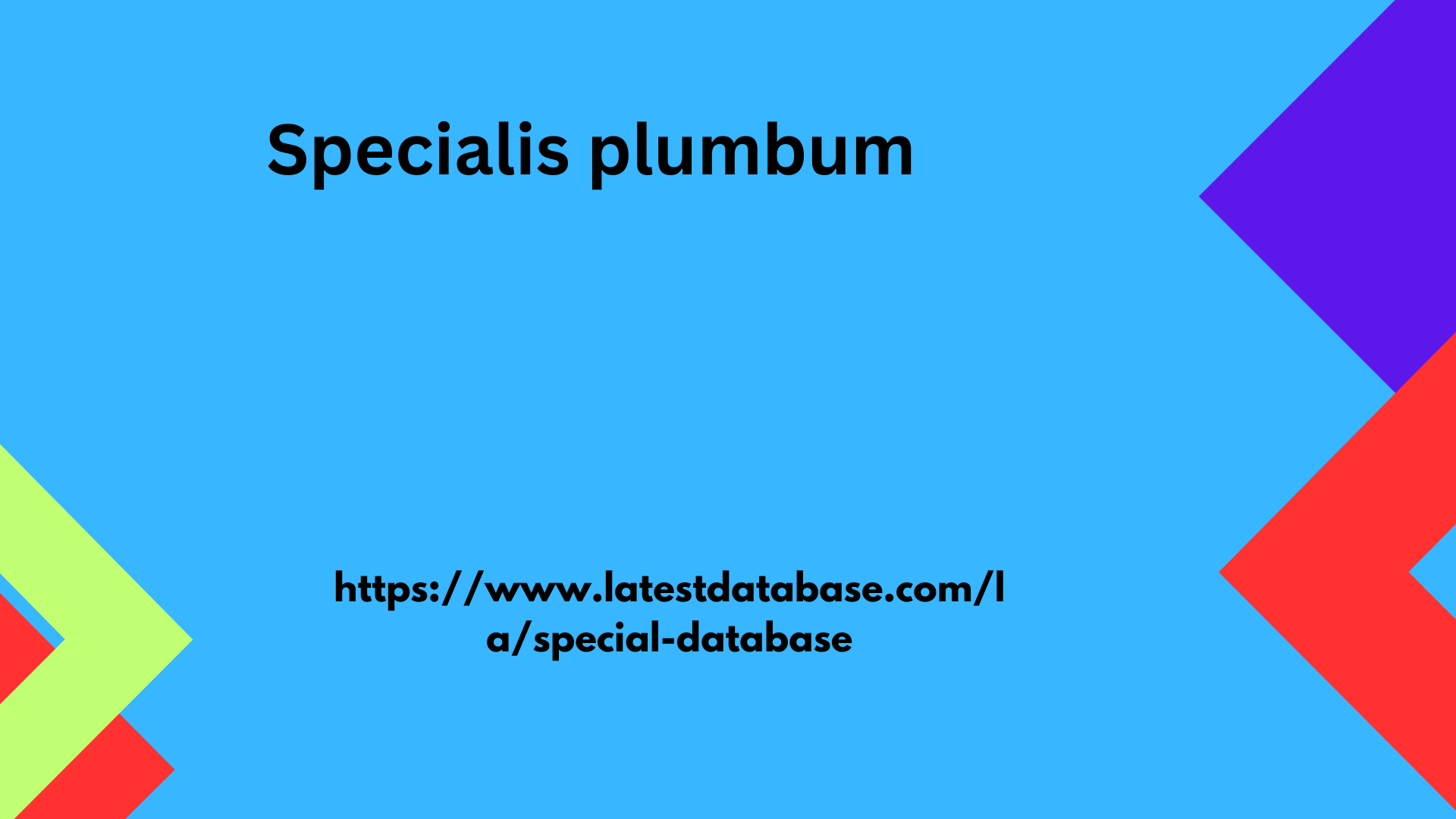 Specialis plumbum