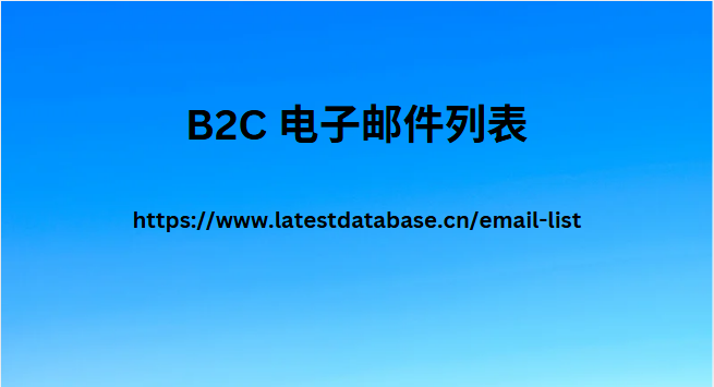 B2C 电子邮件列表