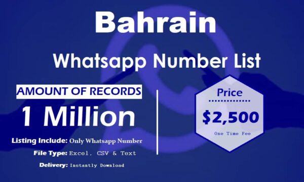 Bahrain WhatsApp Analytics Data 3 Million