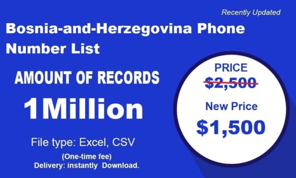 Bosnia and Herzegovina Phone Analytics Data 1 Million