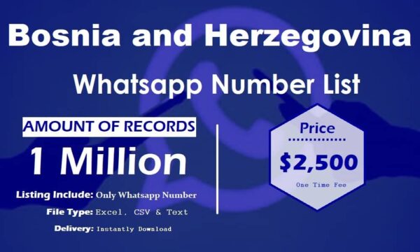 Bosnia and Herzegovina WhatsApp Analytics Data 1 Million