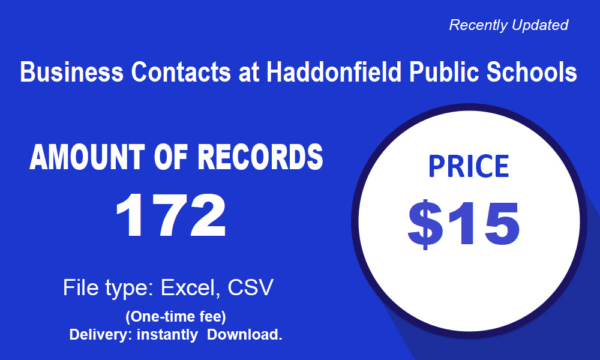 Business Contacts at Haddonfield Public Schools