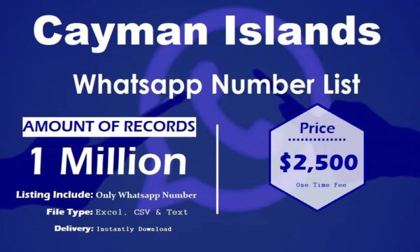 Cayman Islands WhatsApp Analytics Data 50K