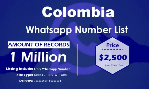 Colombia WhatsApp Analytics Data 500K