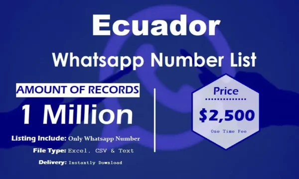 Ecuador WhatsApp Analytics Data 500K