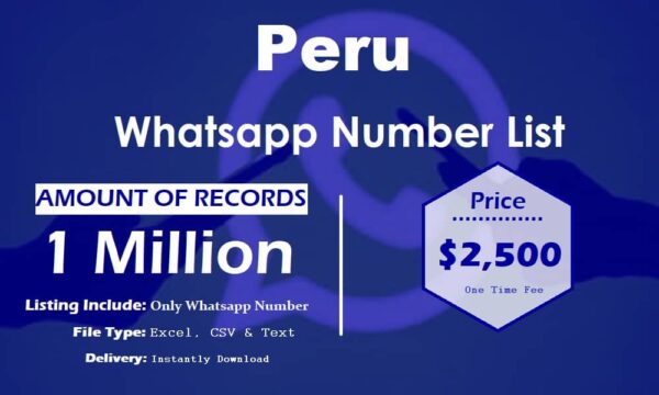 Peru WhatsApp Analytics Data 3 Million