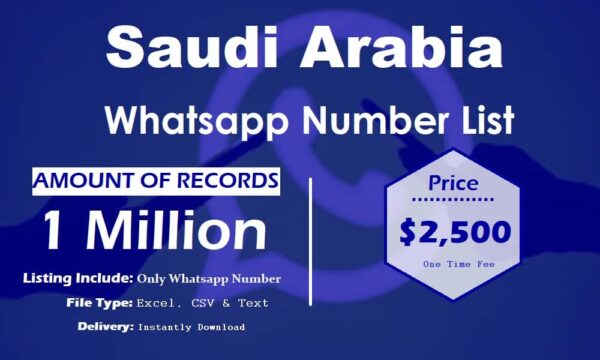 Saudi Arabia WhatsApp Analytics Data 1 Million