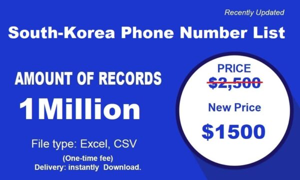 1 Million Full South-Korea Phone Analytics Data