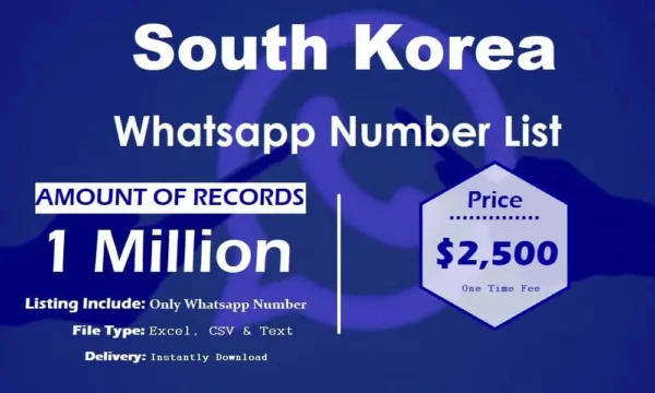 South Korea WhatsApp Analytics Data 500K