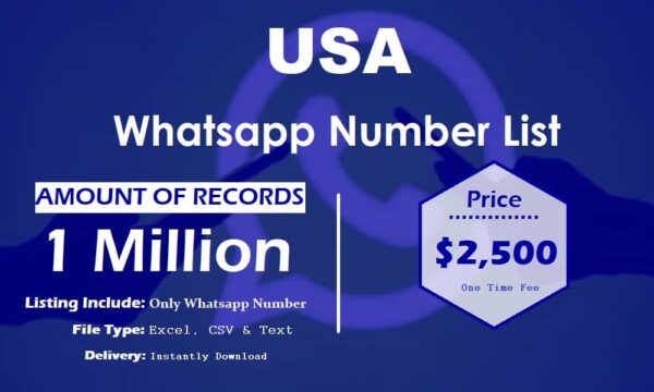 USA WhatsApp Analytics Data 3 Million