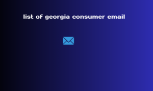 list of georgia consumer email