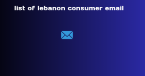 list of lebanon consumer email