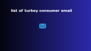 list of turkey consumer email